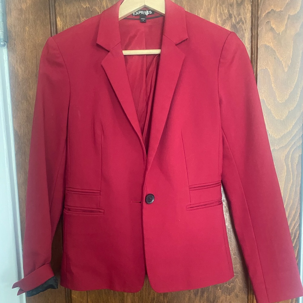 Red Blazer Jacket